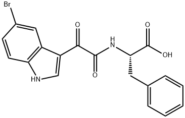L-Phenylalanine, N-[(5-bromo-1H-indol-3-yl)oxoacetyl]- (9CI) Structural