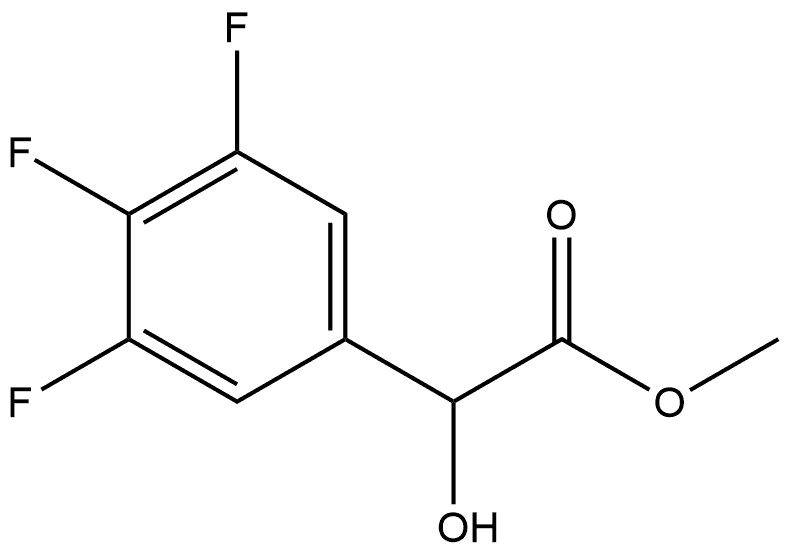 HYDROXY-(3,4,5-TRIFLUORO-PHENYL)-ACETIC ACID METHYL ESTER Structural