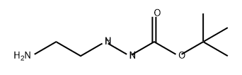 Hydrazinecarboxylic acid, 2-(2-aminoethyl)-, 1,1-dimethylethyl ester Structural