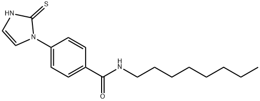 Benzamide, 4-(2,3-dihydro-2-thioxo-1H-imidazol-1-yl)-N-octyl- Structural
