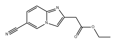 Imidazo[1,2-a]pyridine-2-acetic acid, 6-cyano-, ethyl ester Structural