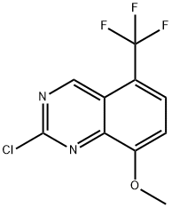 Quinazoline, 2-chloro-8-methoxy-5-(trifluoromethyl)- Structural