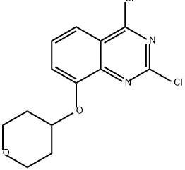 Quinazoline, 2,4-dichloro-8-[(tetrahydro-2H-pyran-4-yl)oxy]- Structural
