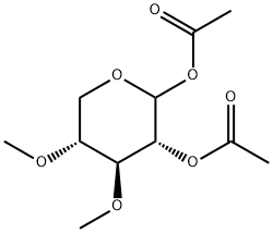 D-Xylopyranose, 3,4-di-O-methyl-, 1,2-diacetate Structural
