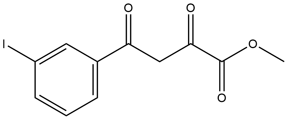 Benzenebutanoic acid, 3-iodo-α,γ-dioxo-, methyl ester Structural