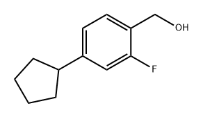 Benzenemethanol, 4-cyclopentyl-2-fluoro- Structural