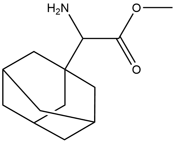 Tricyclo[3.3.1.13,7]decane-1-acetic acid, α-amino-, methyl ester Structural