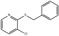 Pyridine, 3-chloro-2-[(phenylmethyl)thio]- Structural