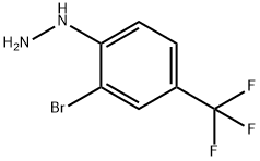 Hydrazine, [2-bromo-4-(trifluoromethyl)phenyl]- Structural