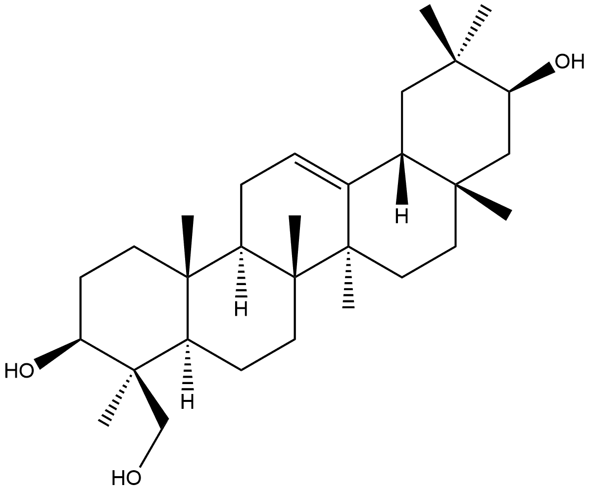 Olean-12-ene-3,21,23-triol, (3β,4β,21β)- Structural