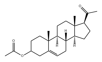 Pregn-5-en-20-one, 3-(acetyloxy)- Structural