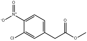 Benzeneacetic acid, 3-chloro-4-nitro-, methyl ester Structural
