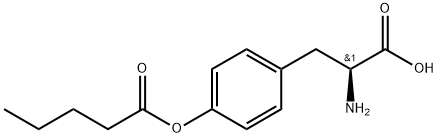 L-Tyrosine, pentanoate (ester) (9CI) Structural