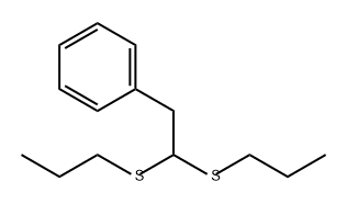 Benzene, [2,2-bis(propylthio)ethyl]- Structural