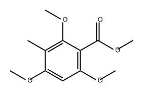 Benzoic acid, 2,4,6-trimethoxy-3-methyl-, methyl ester Structural