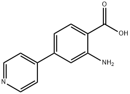 Benzoic acid, 2-amino-4-(4-pyridinyl)- Structural
