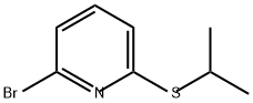 Pyridine, 2-bromo-6-[(1-methylethyl)thio]- Structural
