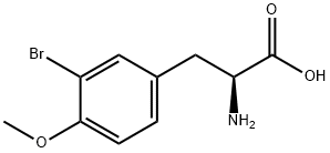 L-Tyrosine, 3-bromo-O-methyl- Structural