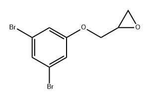 Oxirane, 2-[(3,5-dibromophenoxy)methyl]- Structural