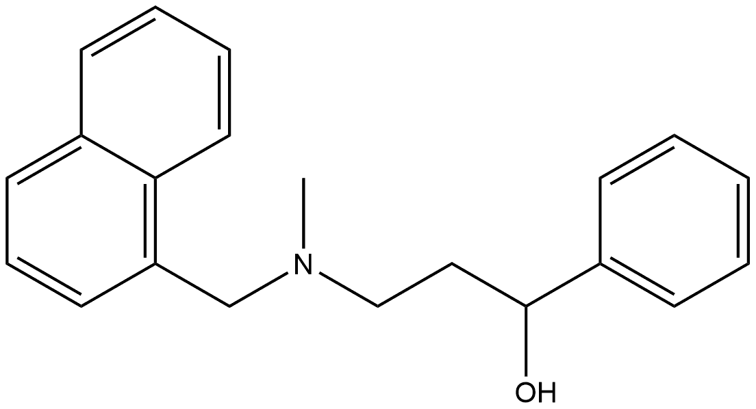 α-[2-[Methyl(1-naphthalenylmethyl)amino]ethyl]-Benzenemethanol Structural