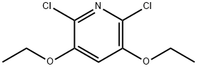 Pyridine, 2,6-dichloro-3,5-diethoxy- Structural