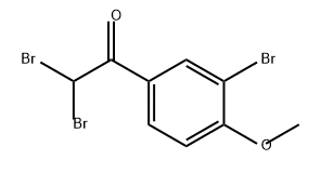Ethanone, 2,2-dibromo-1-(3-bromo-4-methoxyphenyl)- Structural