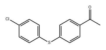 Ethanone, 1-[4-[(4-chlorophenyl)thio]phenyl]- Structural