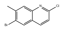 Quinoline, 6-bromo-2-chloro-7-methyl- Structural