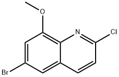 Quinoline, 6-bromo-2-chloro-8-methoxy- Structural