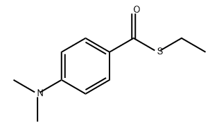 Benzenecarbothioic acid, 4-(dimethylamino)-, S-ethyl ester Structural