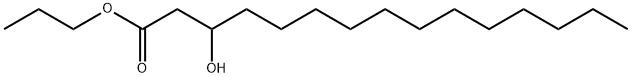 Propyl 3-hydroxypentadecanoate Structural