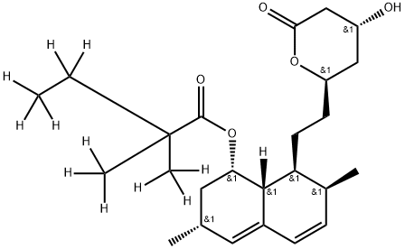 Simvastatin-d11 (2,2-dimethylbutyrate-d11) Structural
