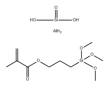 2-Propenoic acid, 2-methyl-, 3-(trimethoxysilyl)propyl ester, reaction products with pyrophyllite (Al2O(Si2O5)2)        