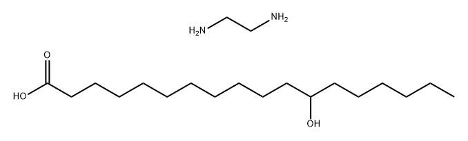 Octadecanoic acid, 12-hydroxy-, reaction products with ethylenediamine Structural