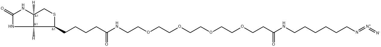 Biotin-PEG4-Amide-C6-Azide Structural