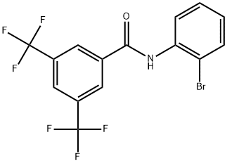 N-(2-Bromophenyl)-3,5-bis(trifluoromethyl)benzamide Structural