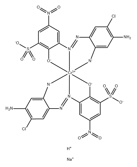 Chromate(3-), bis[3-[[2-(amino-κN)-4-amino-5-chlorophenyl]azo-κN1]-2-(hydroxy-κO)-5-nitrobenzenesulfonato(3-)]-, disodium hydrogen