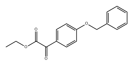 Benzeneacetic acid, α-oxo-4-(phenylmethoxy)-, ethyl ester Structural