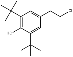Phenol, 4-(2-chloroethyl)-2,6-bis(1,1-dimethylethyl)- Structural