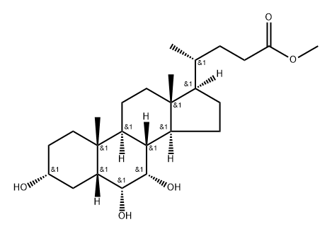 Cholan-24-oic acid, 3,6,7-trihydroxy-, methyl ester, (3α,5β,6α,7α)- Structural