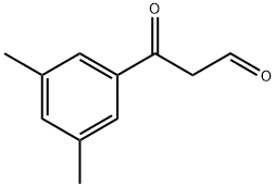 Benzenepropanal, 3,5-dimethyl-β-oxo- Structural