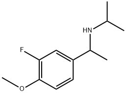 Benzenemethanamine, 3-fluoro-4-methoxy-α-methyl-N-(1-methylethyl)- Structural