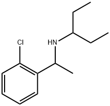 Benzenemethanamine, 2-chloro-N-(1-ethylpropyl)-α-methyl- Structural