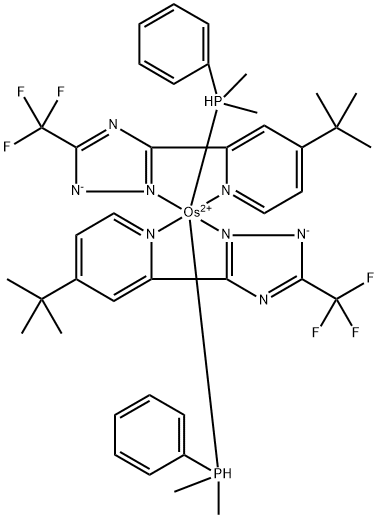Os(bpftz)2(PPhMe2)2 , OsMiuM(II) bis(3-(trifluoroMethyl)-5-( Structural