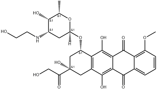 N-(2-hydroxyethyl)doxorubicin Structural