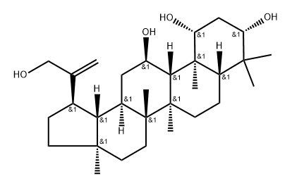 Lup-20(30)-ene-1,3,11,29-tetrol, (1β,3β,11α)- Structural
