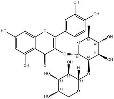 Quercitrin 2''-O-arabinoside Structural