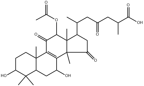 12β-Acetyloxy-3β,7β-dihydroxy-11,15,23-trioxo-5α-lanost-8-en-26-oic acid