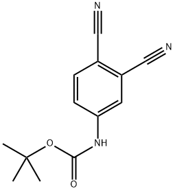 tert-Butyl (3,4-dicyanophenyl)carbamate Structural