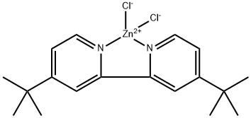 Zinc, [4,4′-bis(1,1-dimethylethyl)-2,2′-bipyridine-κN1,κN1′]dichloro-, (T-4)- Structural